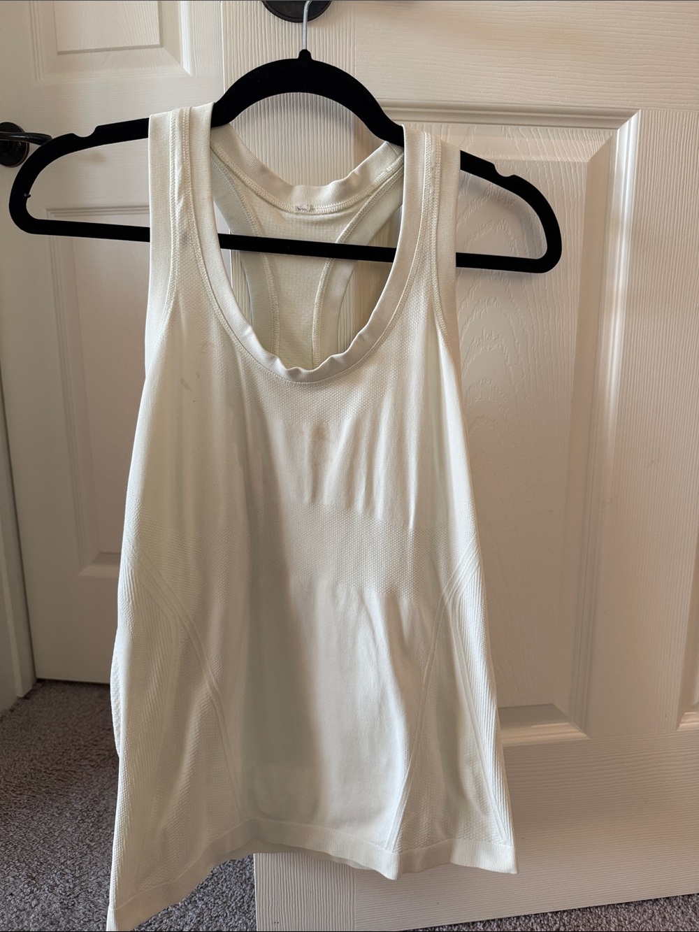 Women's White Racerback Tank Top